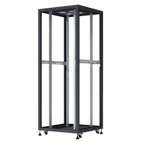 FORMRACK 42U Cosmoline 800x800 19" szabadon álló rack szekrény - RAL9005 fekete