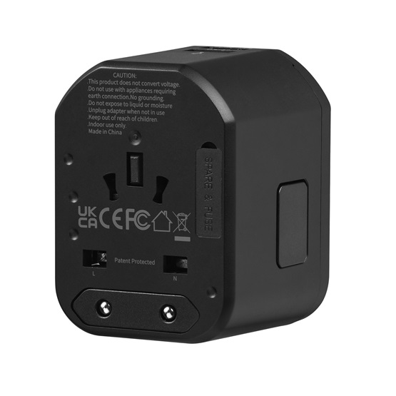  Volkano Worldwide Series utazó töltőadapter PD 20W + QC