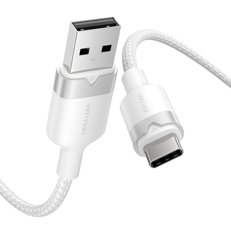 USB 2.0 A - USB-C 3A kábel Vention CTNWF 1M (fehér) USB 2.0 A - USB-C 3A kábel Vention CTNWF 1M (fehér)
