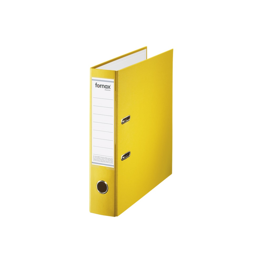 Fornax Master Iratrendező A4, 8cm,  sárga (SA-403304)