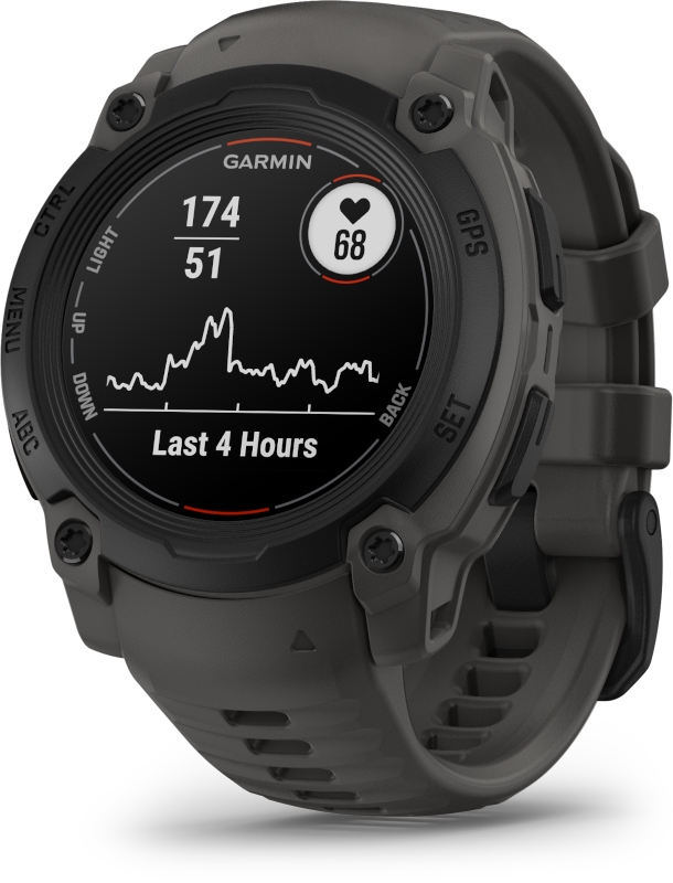 Garmin Instinct E 40mm okosóra fekete-sötétszürke szíjjal