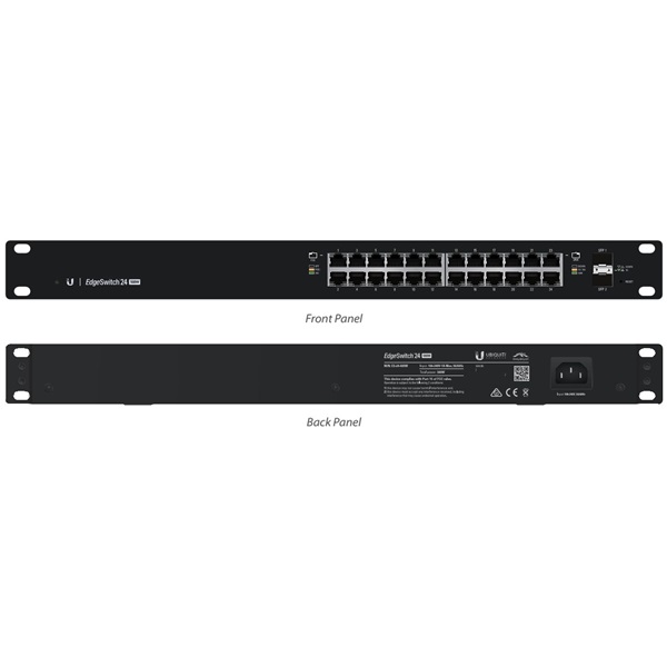 Ubiquiti EdgeSwitch 24xGigabit Ethernet port, 2xSFP port, PoE+, 19" Rackmount, 250W Ubiquiti EdgeSwitch 24xGigabit Ethernet port, 2xSFP port, PoE+, 19" Rackmount, 250W