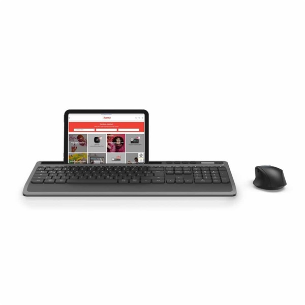 Hama "KMW-600 Plus" fekete vezeték nélküli billentyűzet + egér