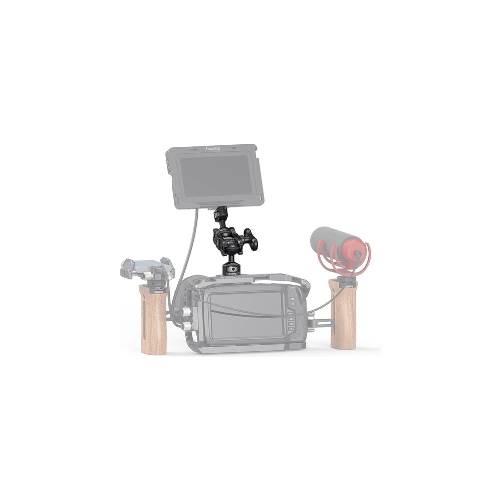 SMALLRIG Magic Arm with Double Ballheads Arri locating Pins and 1/4’’ Screw  