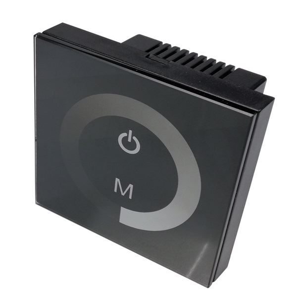 Optonica LED dimmer fali fekete üvegpanel RGB szalaghoz érintő vezérléssel (AC6318) Optonica LED dimmer fali fekete üvegpanel RGB szalaghoz érintő vezérléssel (AC6318)