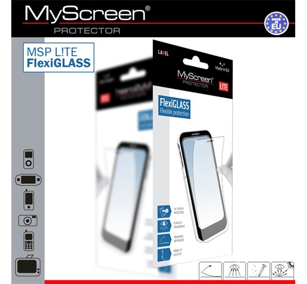 MYSCREEN LITE FLEXI GLASS képernyővédő üveg (karcálló, ütésálló, 0.19mm, 6H, NEM íves) ÁTLÁTSZÓ [Samsung Galaxy S6 EDGE (SM-G925F)]