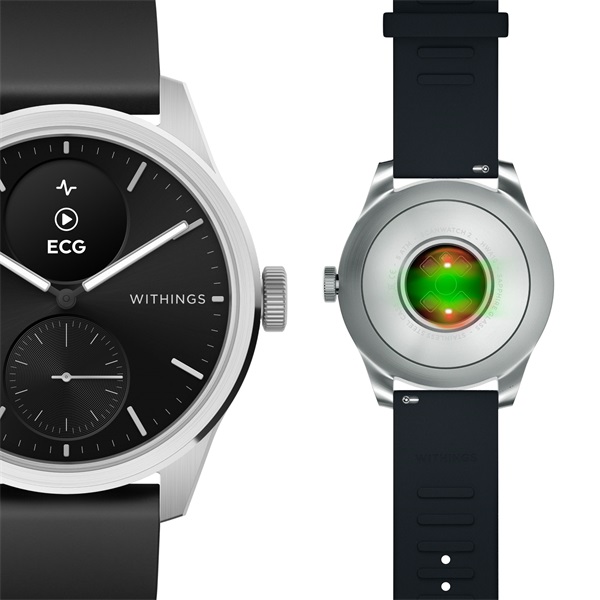 Withings HWA10-model 4 ScanWatch 2 42mm fekete okosóra Withings HWA10-model 4 ScanWatch 2 42mm fekete okosóra