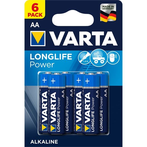 Varta Longlife Power alkáli elem AA 6db (4906121446)