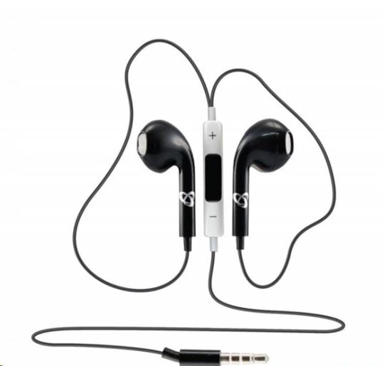 Sbox IEP-204B mikrofonos fülhallgató fekete Sbox IEP-204B mikrofonos fülhallgató fekete