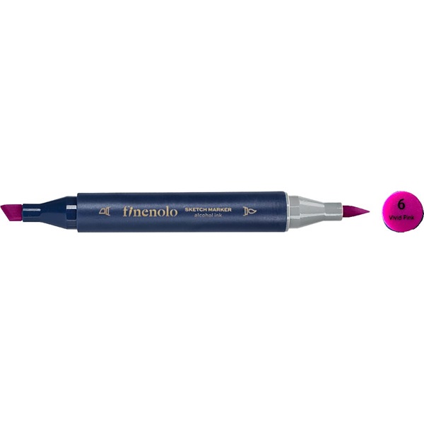 Deli Finenolo 6 - Vivid Pink kétvégű permanent ART marker Deli Finenolo 6 - Vivid Pink kétvégű permanent ART marker