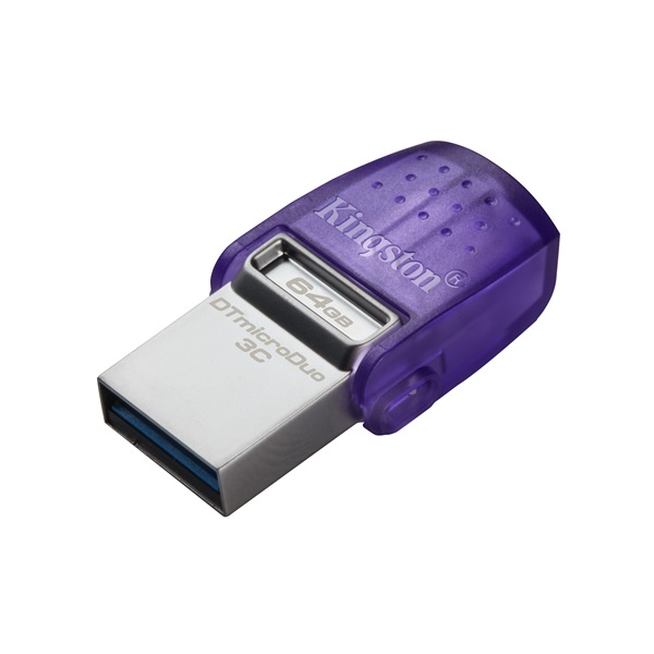 Pen Drive 64GB Kingston DataTraveler microDuo 3C USB3.2 Gen1 C/USB3.2 Gen1 A (DTDUO3CG3/64GB)