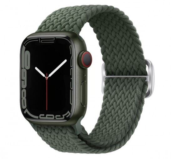 Phoner Hook Apple Watch csatos fonott szövet szíj 38/40/41mm fenyő (72610)