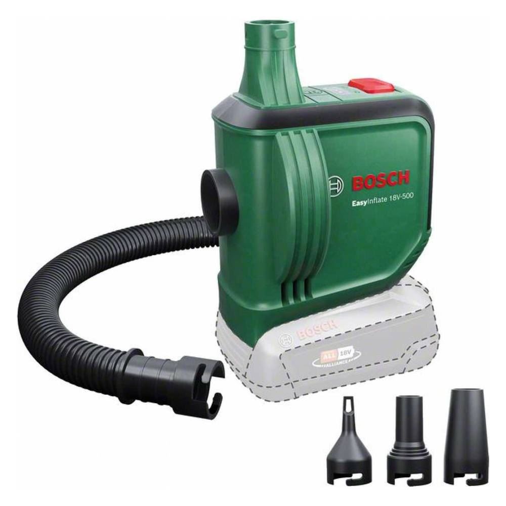 Bosch Home and Garden EasyInflate 18V-500 Akkus sűrített levegős kompresszor 0.03 bar akku nélkül zöld 0603947200 Bosch Home and Garden EasyInflate 18V-500 Akkus sűrített levegős kompresszor 0.03 bar akku nélkül zöld 0603947200