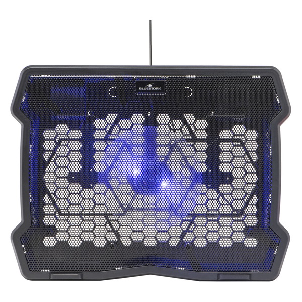 Bluestork   NB-COOLER-FIRST 15,6"-ig  LED  USB-A Notebook Hűtőpad