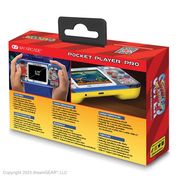 MY ARCADE Super Street Fighter II Pocket Player Pro Hordozható DGUNL-4187 Játékkonzol MY ARCADE Super Street Fighter II Pocket Player Pro Hordozható DGUNL-4187 Játékkonzol