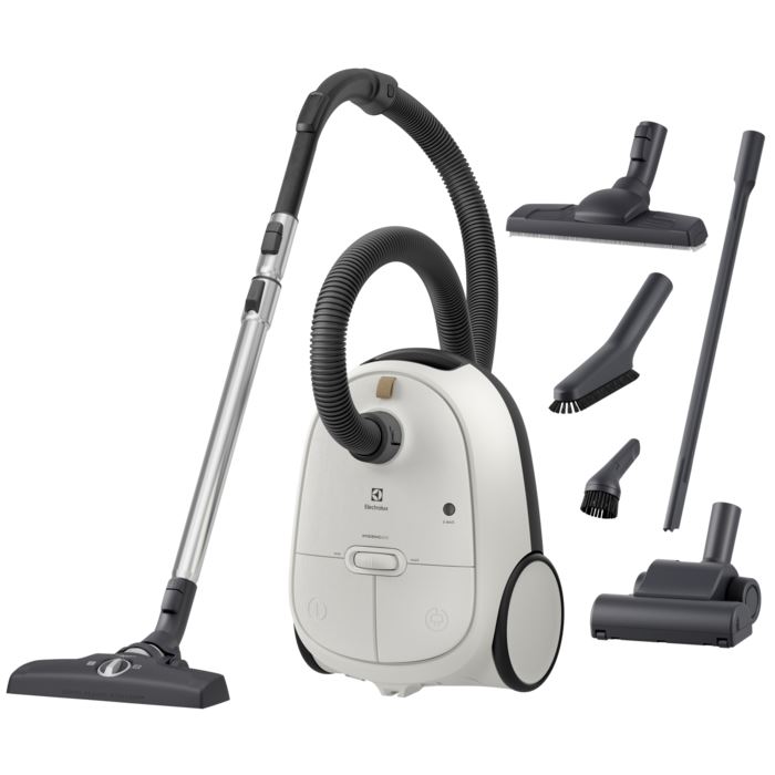 Electrolux EB61H6SW Hygienic 600 porzsákos porszívó kagylófehér Electrolux EB61H6SW Hygienic 600 porzsákos porszívó kagylófehér