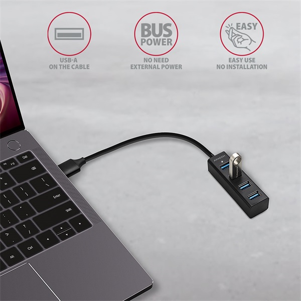 Axagon 4 portos USB3.0 mini HUB (HUE-M1A)