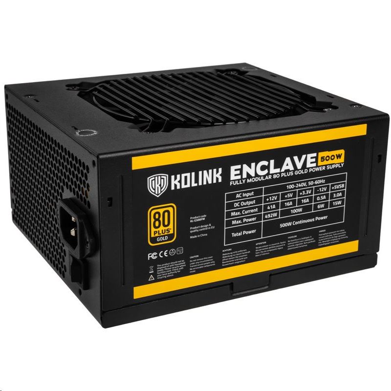 Kolink 500W Enclave tápegység (KL-G500FM)