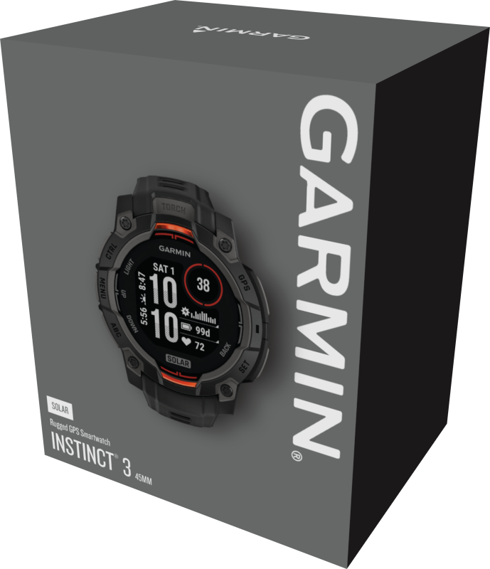 Garmin Instinct 3 45mm SOLAR okosóra fekete