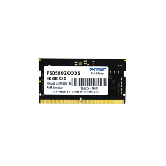 Patriot PSD516G480081S DDR5 4800MHz 16GB Signature Line Single Channel CL40 Notebook RAM Patriot PSD516G480081S DDR5 4800MHz 16GB Signature Line Single Channel CL40 Notebook RAM