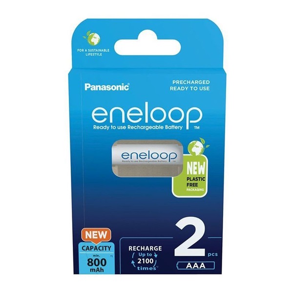 Panasonic Eneloop 1.2V AAA Ni-Mh 800mAh akku (2db) (BK-4MCDE/2BE) Panasonic Eneloop 1.2V AAA Ni-Mh 800mAh akku (2db) (BK-4MCDE/2BE)
