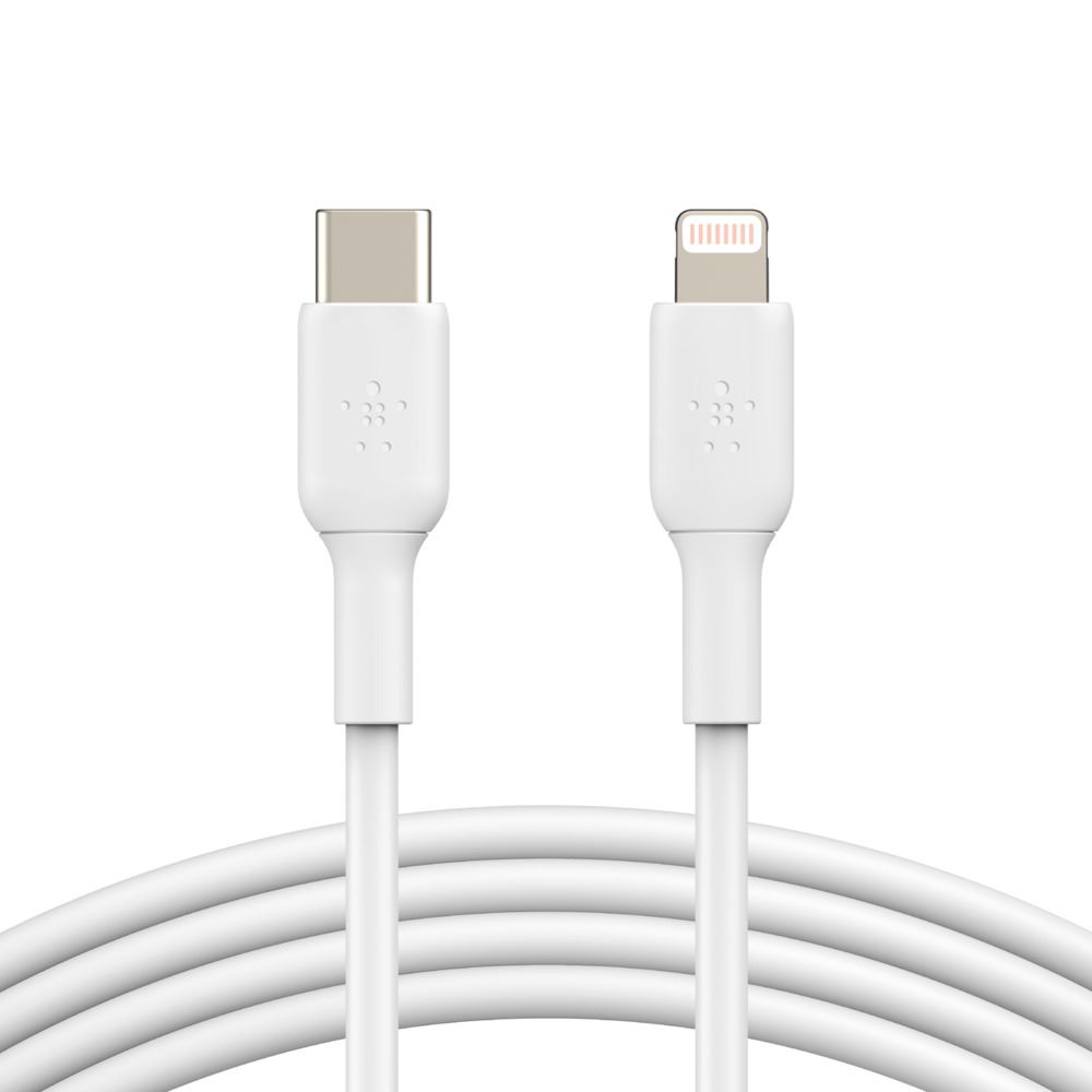 Belkin BOOST CHARGE USB-C - Lightning kábel 1m fehér (CAA003bt1MWH) Belkin BOOST CHARGE USB-C - Lightning kábel 1m fehér (CAA003bt1MWH)