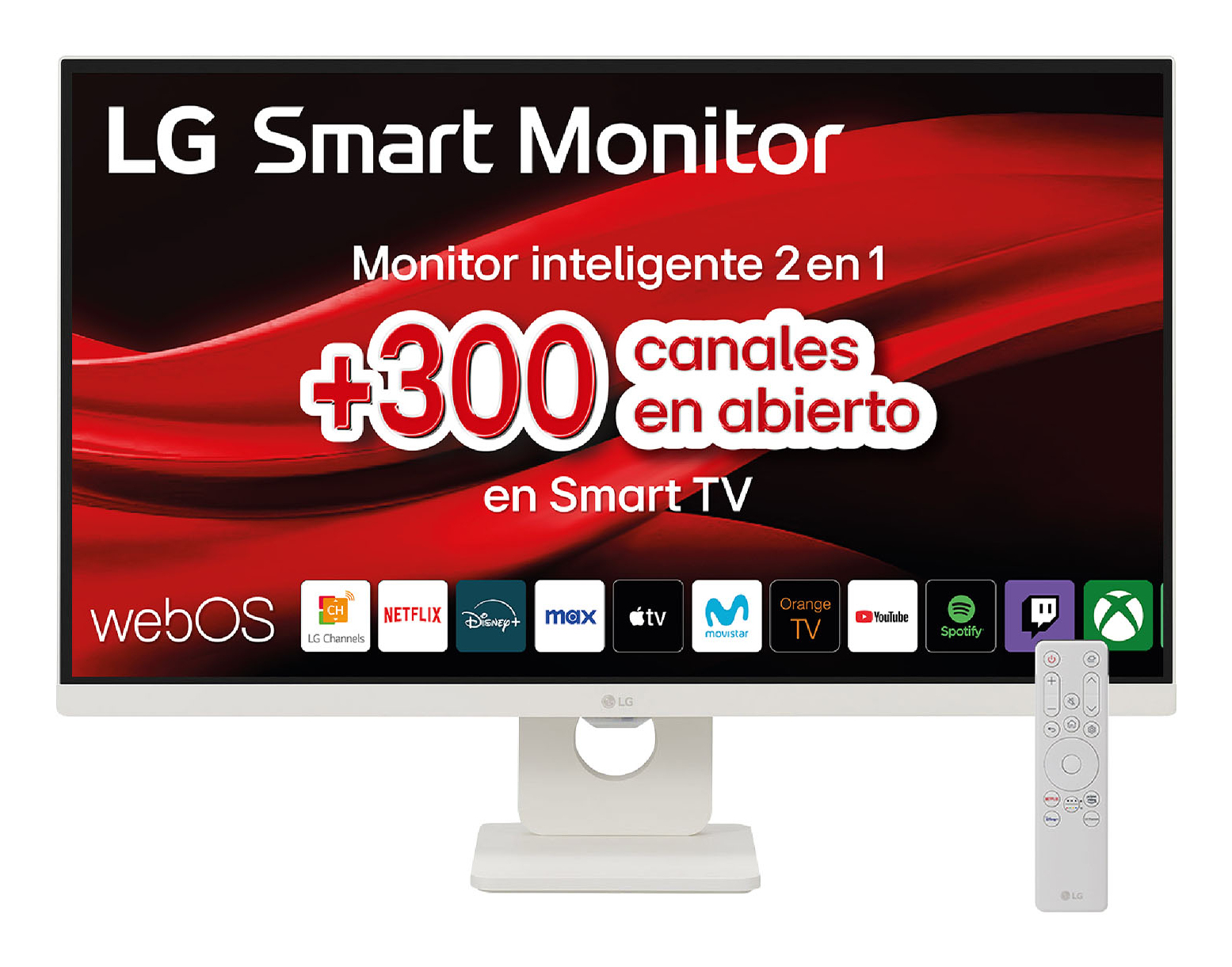 LG 27" 27U731SA-W.AEU Monitor - 3840x2160, 4K, LED, IPS, Bluetooth, webOS, Fehér