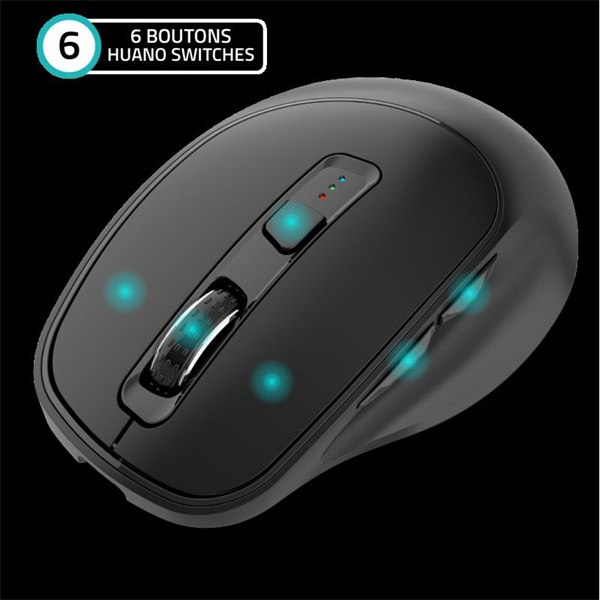 Advance ERGOFIT 4800 DPI ergonomikus Egér vezeték nélküli fekete Advance ERGOFIT 4800 DPI ergonomikus Egér vezeték nélküli fekete