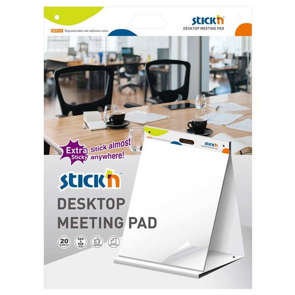 Stick n 58,4x50 8cm 20 lap/tömb fehér öntapadó asztali meeting tömb