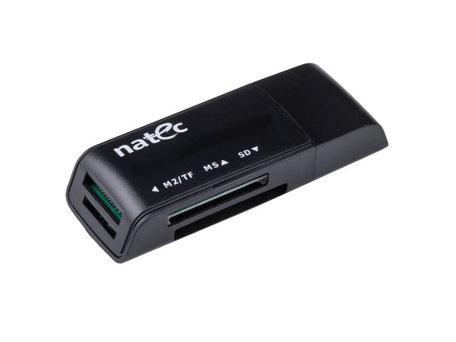 Natec Mini Ant 3 kártyaolvasó USB 2.0 fekete Natec Mini Ant 3 kártyaolvasó USB 2.0 fekete