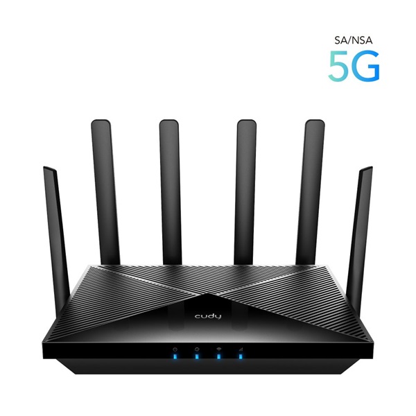 CUDY P5 AX3000 WIFI 6 5G CPE dual nanoSIM Gigabit LAN MESH fekete router CUDY P5 AX3000 WIFI 6 5G CPE dual nanoSIM Gigabit LAN MESH fekete router