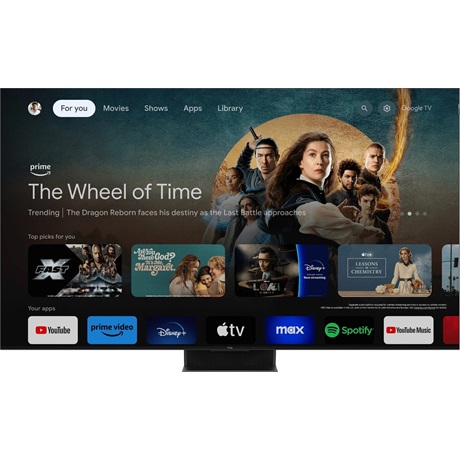 Tcl 75C855 UHD MINILED QLED GOOGLE SMART Televízió