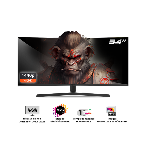 Spirit of Gamer  EPIC 34" 165 Hz Monitor  