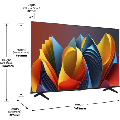 Hisense 75E7NQ UHD QLED SMART Televízió