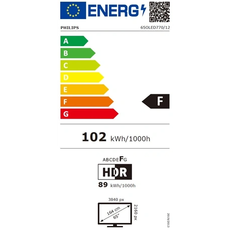 Philips 65OLED770/12 UHD AMBILIGHT SMART OLED TV