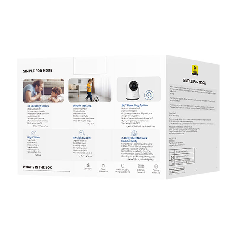 Baseus P1 Pro 3K Wi-Fi IP kamera 