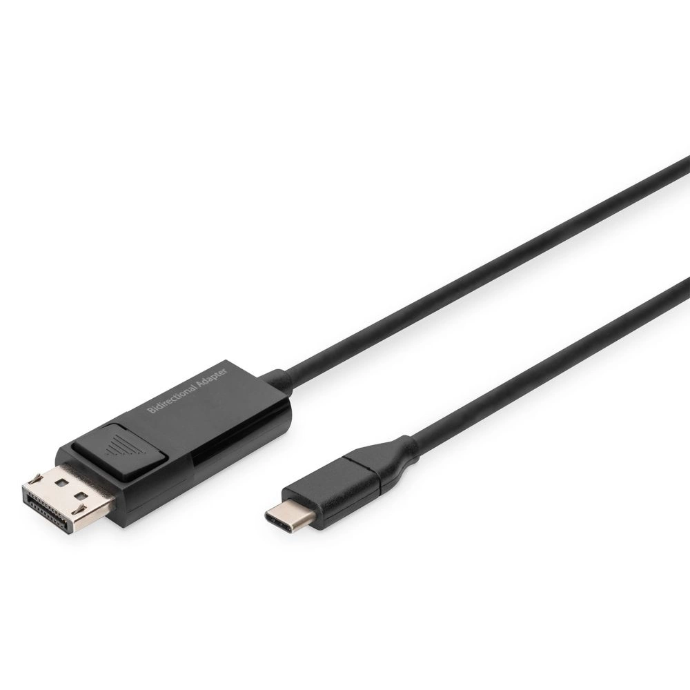 DIGITUS 7680x4320 8K 30Hz kétirányú 1.4 DisplayPort - USB Type-C kábel 2m
