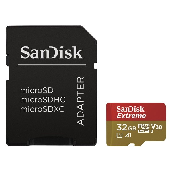 32GB microSDHC Sandisk Extreme Pro + adapter (SDSQXCG-032G-GN6MA / 173427) 32GB microSDHC Sandisk Extreme Pro + adapter (SDSQXCG-032G-GN6MA / 173427)