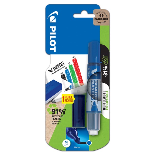 Pilot BeGreen kék táblamarker + betét Pilot BeGreen kék táblamarker + betét