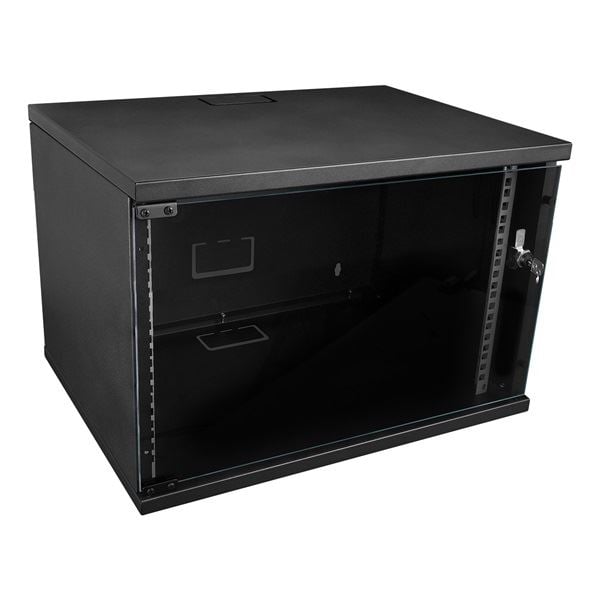 S-link 7U 19" fali rackszekrény 320x530x400mm fekete (34386)
