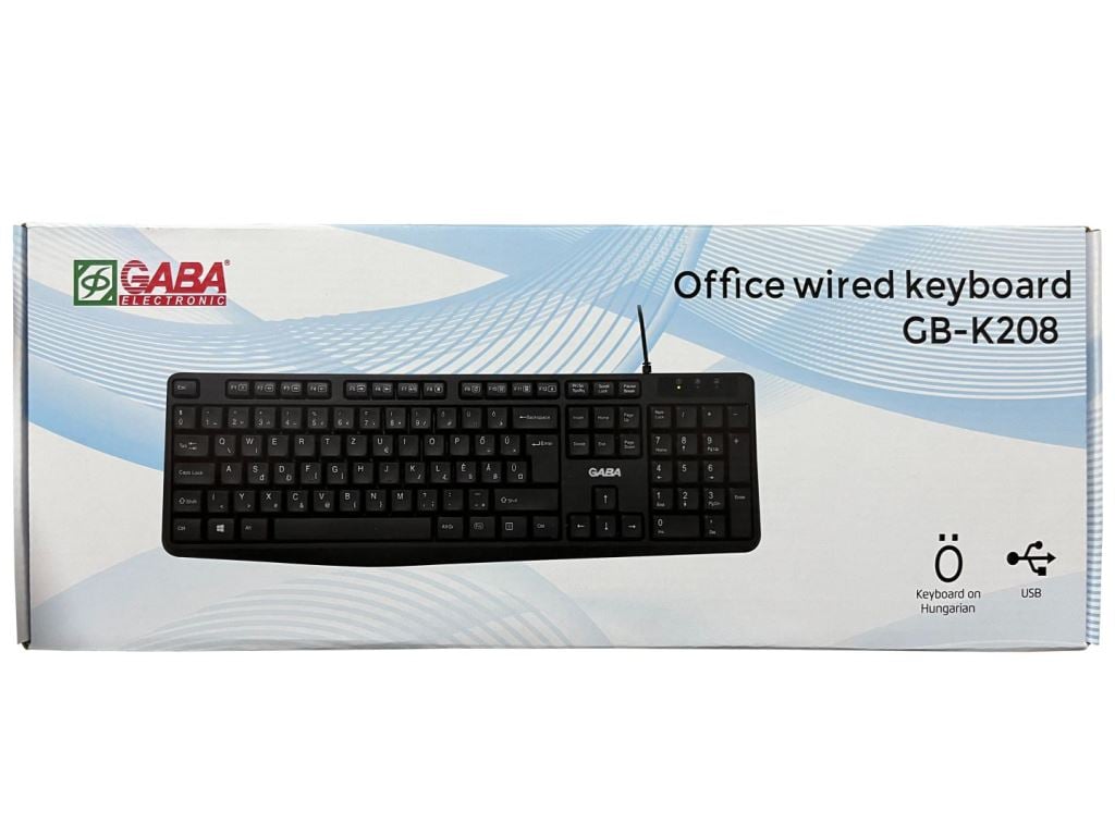 Gaba GB-K208 billentyűzet fekete