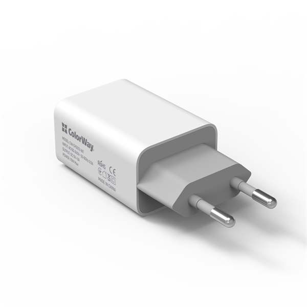 COLORWAY CW-CHS012-WT USB töltő adapter  1USB AUTO ID 2A (10W) Fehér 