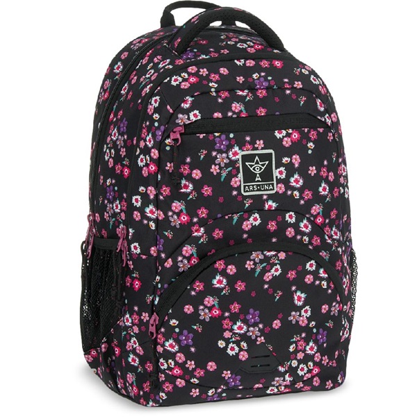 Ars Una Pearl Blossom Black 24 (5377) 27 L ergonomikus hátizsák Ars Una Pearl Blossom Black 24 (5377) 27 L ergonomikus hátizsák