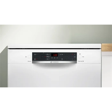Bosch SMS25AW10F fehér, szabadonálló, programok száma:5, 12 terítékes mosogatógép