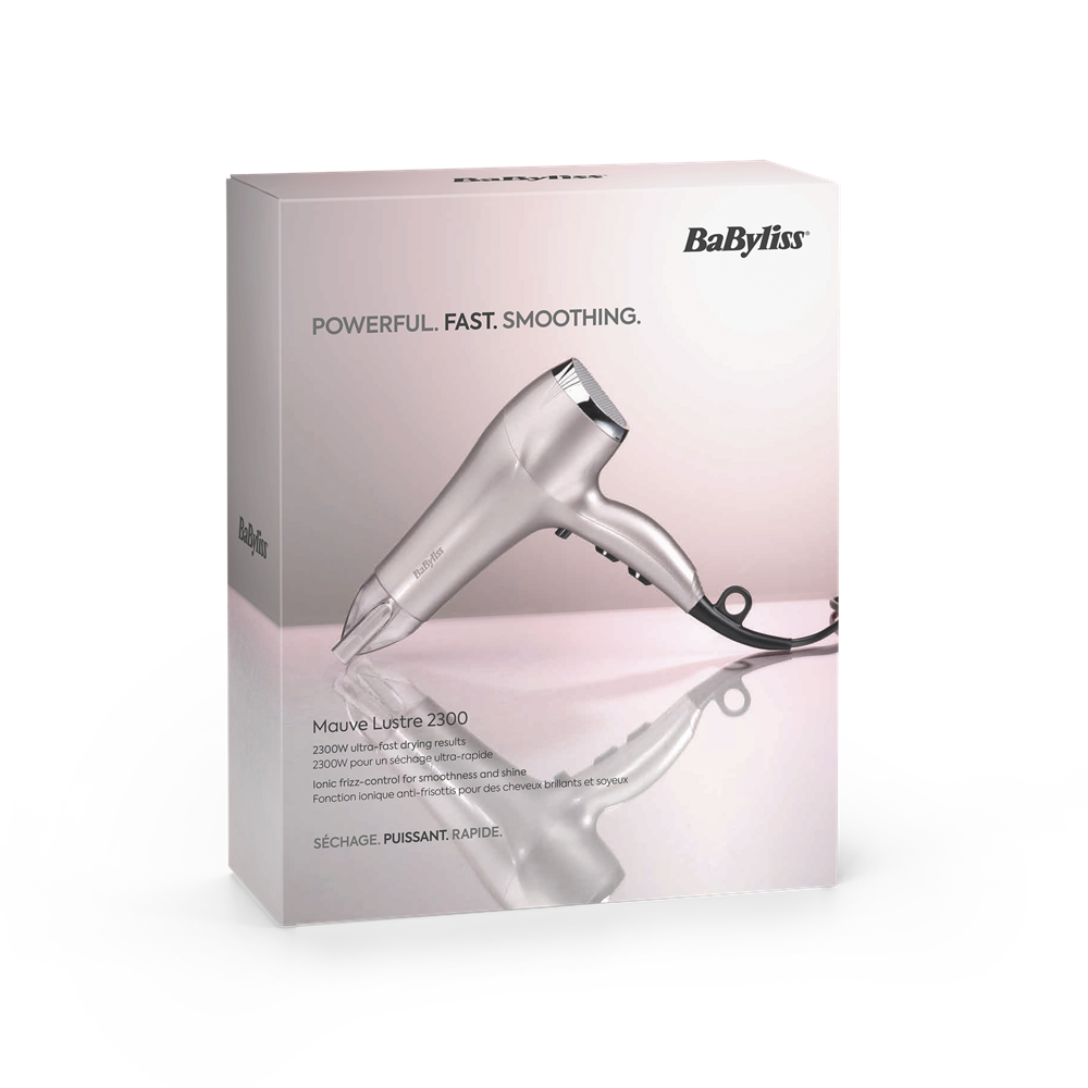 BaByliss D781E Mauve Lustre hajszárító  DC motor  2300W Mályva