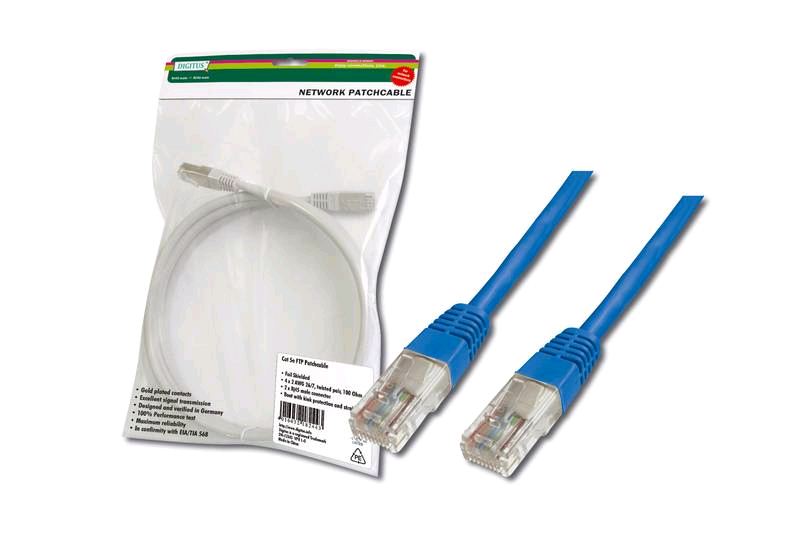Digitus DK-1511-010/B UTP patch kábel CAT5e 1m kék Digitus DK-1511-010/B UTP patch kábel CAT5e 1m kék