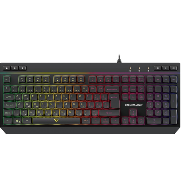 Silverline KB942 RGB gamer USB  billentyűzet HU