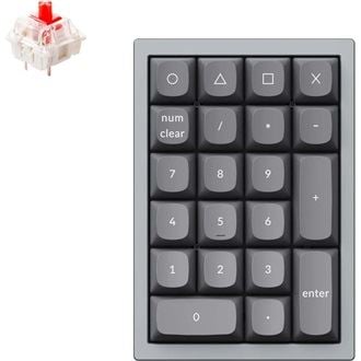Keychron Q0 Swappable Gateron G Pro Red mechanikus numerikus billentyűzet szürke (Q0-D1) Keychron Q0 Swappable Gateron G Pro Red mechanikus numerikus billentyűzet szürke (Q0-D1)