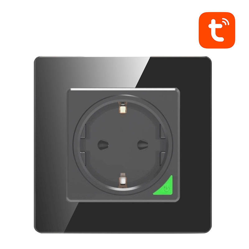 Smart WiFi Wall Socket Avatto N-WOT10-EU-B TUYA (black) Smart WiFi Wall Socket Avatto N-WOT10-EU-B TUYA (black)