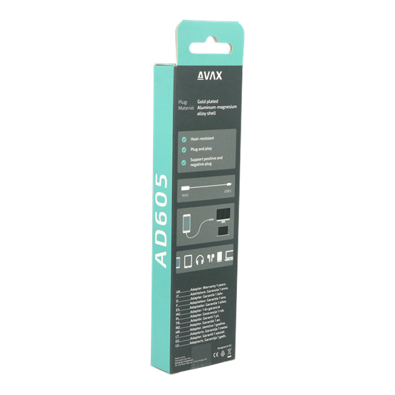  AVAX AD605 CONNECT+ Type C 3.1-Display port 1.2 adapter